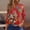 Z013-Deep Red, variant on SAATLERI Womens Tops 3/4 Length Sleeve Trendy Boho Floral Shirts for Women Dressy Business Casual Blouses Basis Tees Summer Fall Shirts