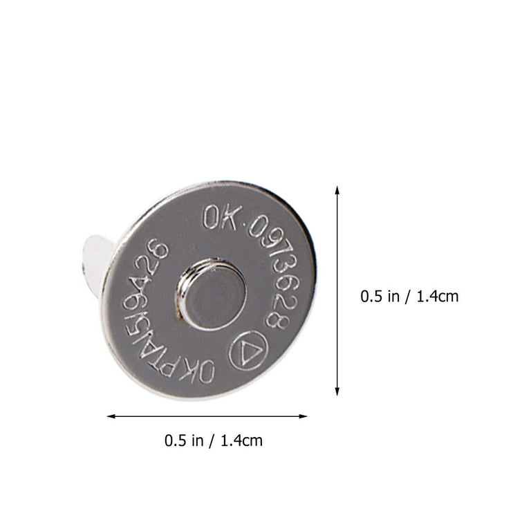 Unique Bargains Magnetic Fasteners Handbag Purse Buttons Snaps 14mm Dia 20  Sets : Target