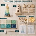 thumbnail image 6 of DIY Lighted Glass-Style Lighthouse Kit, LED Craft Project with Translucent Pieces for Tabletop Display & Coastal Decor, 6 of 13