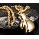 thumbnail image 4 of Collar con colgante de cadena de guante de boxeo de acero inoxidable Punk para hombres y mujeres JAMW Sencillez, 4 of 5