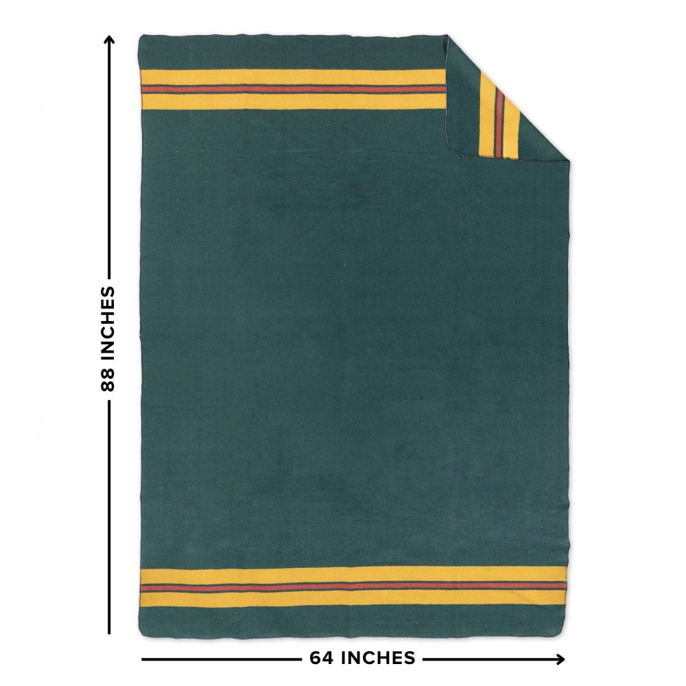 Arcturus Rainier Striped Wool Blanket (64" x 88"), 4.5 lbs