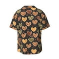 thumbnail image 4 of Goofa Heart Printed Men's Casual Short-sleeved Shirt,Lightweight Breathable Button-down,Summer Casual men's top,Versatile Fashion shirt-Small, 4 of 7
