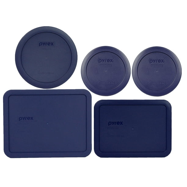Pyrex Replacement Lids (2) 7200PC 2 Cup, (1) 7201PC 4 Cup, (1) 7210