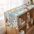thumbnail image 6 of Table Runners 72 Inches Long Dress Scarves, Easter Bunny Farmhouse Kitchen Table Runner, Coffee Tablerunners, Spring Watercolor Eggs Flower Wood Grain 14x72 Inch, 6 of 9