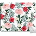 thumbnail image 1 of Mouse Pad Flower, Floral Mouse Pad, Square Cute Mouse Mat Waterproof Mousepad Non-Slip Rubber Base Mouse Pads for Office Laptop Women, 1 of 1