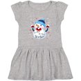 thumbnail image 3 of Inktastic Holiday Snowman Girls Toddler Dress, 3 of 5