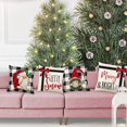 thumbnail image 2 of 4 piezas de fundas de almohada navideñas, decoración navideña, funda de cojín, fundas de almohada para interior, sofá, cama, hogar, 2 of 9