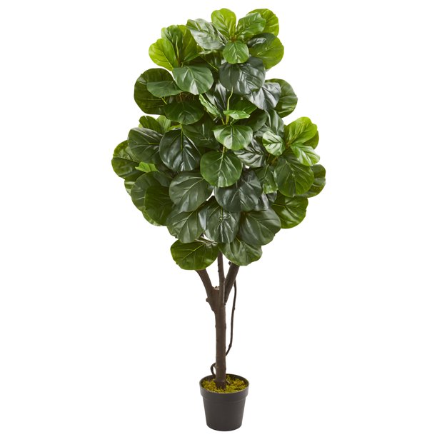 Nearly Natural 5' Fiddle Leaf Fig Artificial Tree