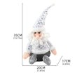 thumbnail image 3 of Xihbxyly Palets de Liquidación a La Venta Decoración de Muñeco de Navidad Sentado Decoración de Navidad Decoración de Muñeco de Nieve de Papá Noel, 3 of 3