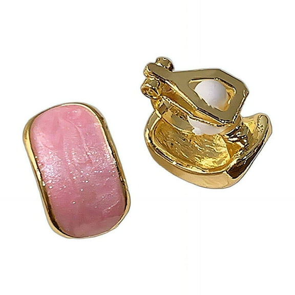 DESIGNICE 2026 New Clip on Earrings,Minimalist Gold Edge Design Earrings for Women,Eye-Catching Shine Tragus Earrings for Women,Purple1