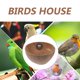 thumbnail image 4 of Jaula nido de cáscara de coco Nido de pájaro de cáscara de coco Nido de loro Casa de pájaro Casa de loro, 4 of 6