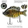 thumbnail image 3 of (2 pack) Bassdash SwimPanfish Multi Jointed Panfish Bluegill Swimbaits Hard Topwater Bass Lures Fishing Lure Crank Saltwater 3.5in/0.85oz, 3 of 6