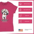 thumbnail image 4 of Tee Hunt Life is Better with My Shih Tzu T-Shirt Dog Lover Toy Dog Women's T-Shirt Tee, Pink, X-Large, 4 of 5