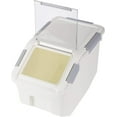 thumbnail image 4 of 2-Pack 10L Airtight Grain Storage Container with Wheels for Rice Flour Pet Food, 4 of 10