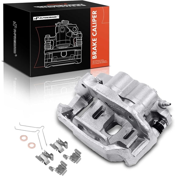 A-Premium Disc Brake Caliper Assembly with Bracket Compatible with Select Lexus and Toyota Models - SC300, SC400 1992-2000, Supra 1993-1998, L6 3.0L, V8 4.0L - Front Left Driver Side