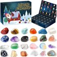 thumbnail image 3 of Calendario de Adviento de Gemas Navideñas para Niños - Juguete de Minería de Cristal de Roca con Kit de Excavación de Gemas y Caja de Tesoros Sorpresa, 3 of 5