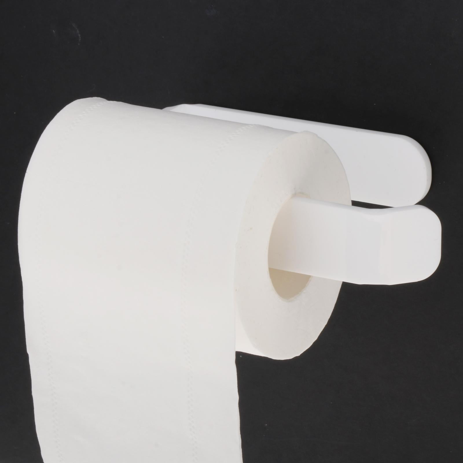 Fiocias 3x White Toilet Kitchen Paper Holder Tissue Wall Mounted Holder Decor