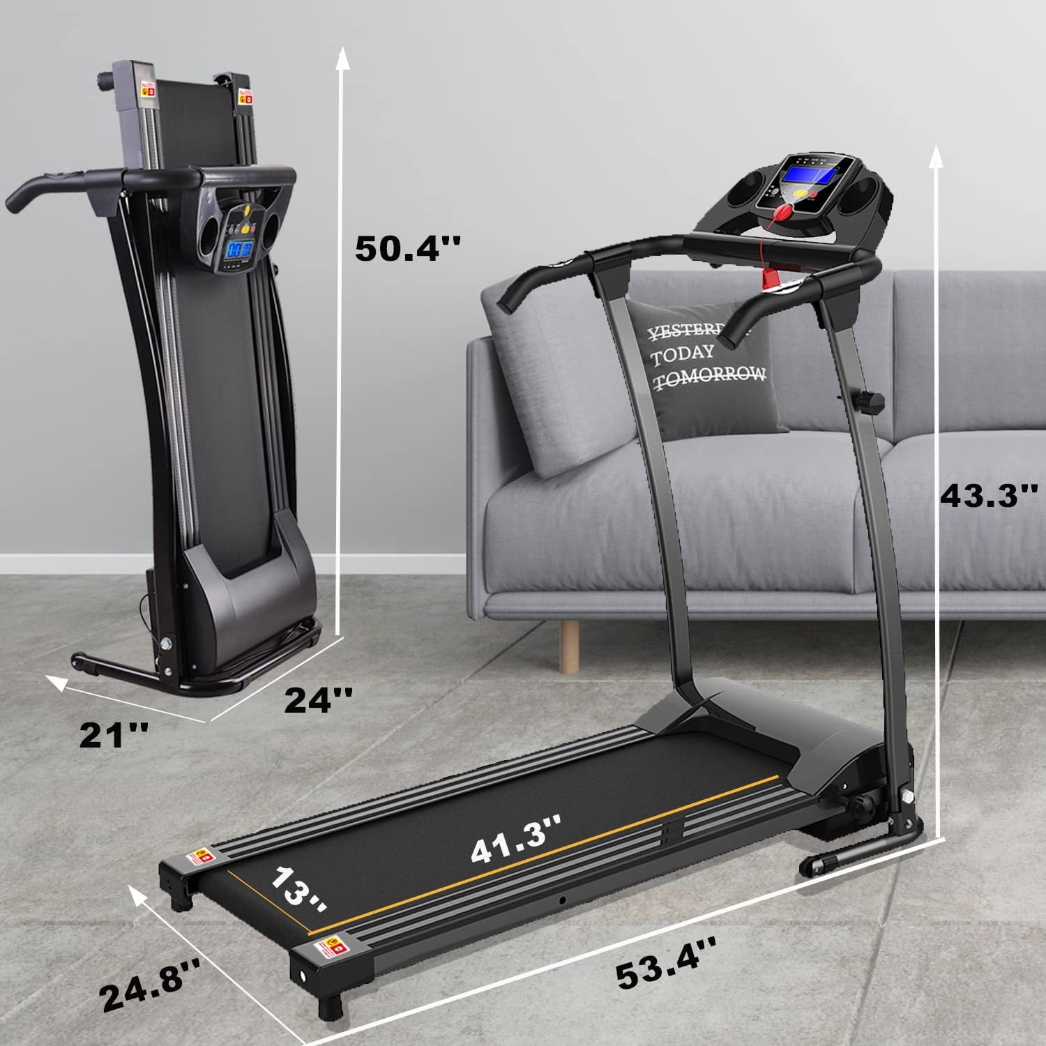 Loc Btm Unit Linear Foldable Walking Motorised Treadmill 
