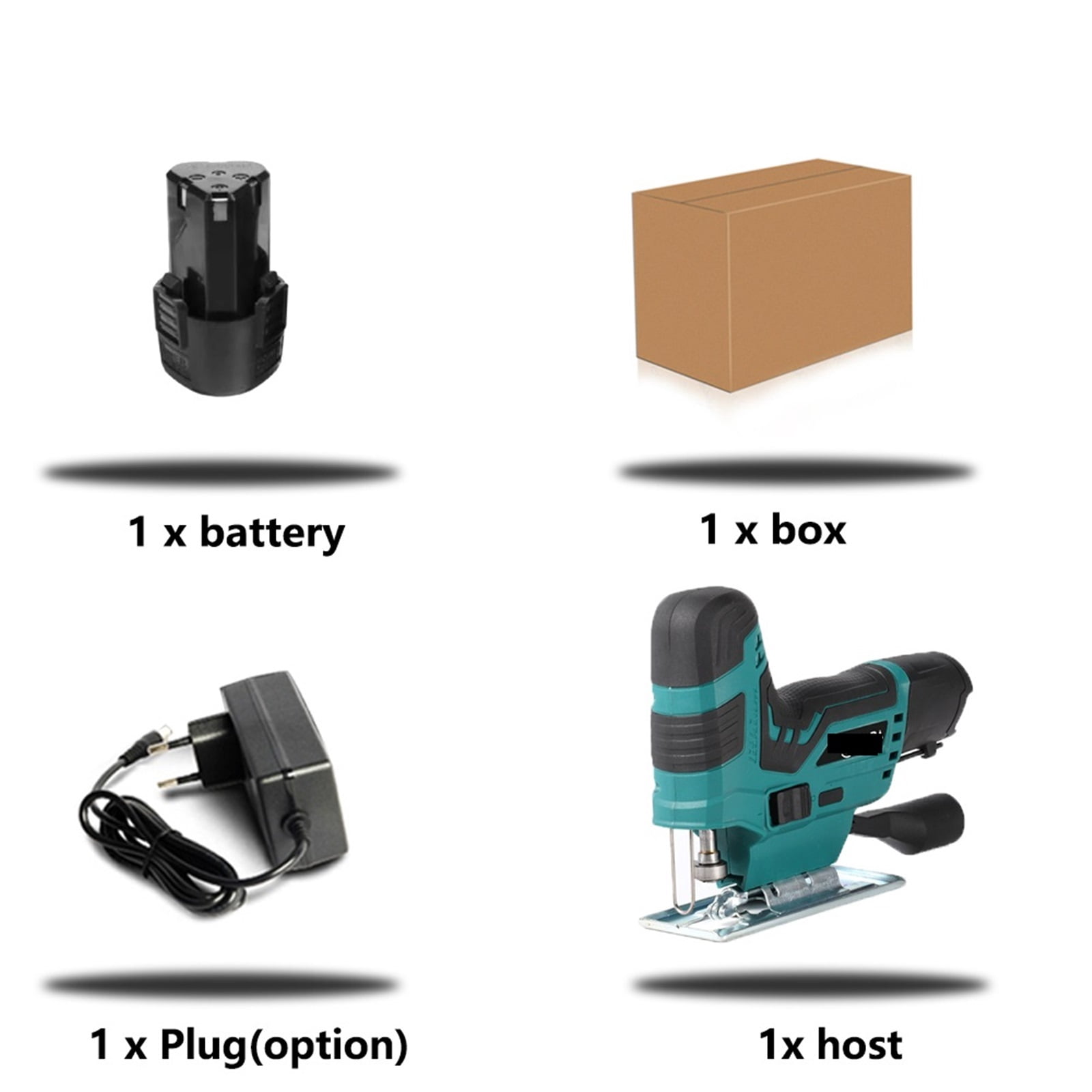 12V Cordless Jig Saw Portable Electric Jigsaw Rechargeable Mini Logging Saw Wood Cutting Portable Woodworking With Battery ,Efficient Cutting
