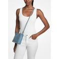 thumbnail image 3 of Michael Kors Women's Outlet Trisha Medium Pebbled Leather Crossbody Bag (Cornflower) 35H1S9TC8L-Cornflower, 3 of 3