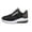 Black, variant on Tennis Sneakers Running Shoes for Women Fashionable Lace Up Sneakers with Thick Sole for Versatile Style and Comfort