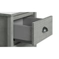 thumbnail image 3 of Camaflexi Hampton 20"W Solid Wood Nightstand in Dritfwood Finish, 3 of 5