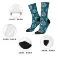 thumbnail image 5 of Honeii whiter Snowflake balloons Print Adult Socks,Crew Socks,Casual Calf Socks,Daily Wear Socks for Men & Women, Perfect for Sports, Casual and Everyday Use, 5 of 6