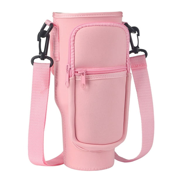 Funda para botella de agua bolsa portátil para botella de agua resistente al agua con correa ajustable