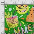 thumbnail image 2 of oneOone Georgette Viscose Green Fabric Tropical Summer Diy Clothing Quilting Fabric Print Fabric By Yard 42 Inch Wide, 2 of 6