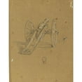 thumbnail image 2 of Johann Peter Krafft 20x24 Gold Ornate Framed and Double Matted Museum Art Print Titled - Lafette with Morser Study for 'Artists Freunde Solve a Cannon Shot at the Michele Fortress Near Ostia, 2 of 4