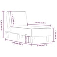 thumbnail image 4 of vidaXL Chaise Longue Black Fabric, 4 of 5