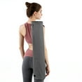 thumbnail image 1 of Graflsoa Waterproof Yoga Mat Backpack with Adjustable Strap, Durable Polyester Crossbody Bag for Gym & Studio, Solid Grey Design, Zipper Closure, Unisex Adult Accessory, 1 of 6