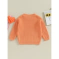 thumbnail image 4 of Bslissey Toddler Baby Girls Valentine's Day Sweater Long Sleeve Heart Pattern Crew Neck Knit Pullovers Infant Loose Jumper Tops Casual Daily Clothes 0-3 Years, 4 of 8