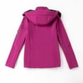 thumbnail image 5 of YUGYXL Women's Camping Jacket Lightweight Waterproof Hoodie Windbreaker Casual Outdoor Hiking Mountain Raincoats Breathable Outerwear Multiple Zipper Pockets Today Only Purple,XXL, 5 of 9