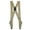 Khaki, variant on CTM  Elastic Basic Trucker Side Clip Suspender (Men Big & Tall)
