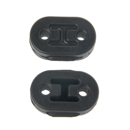 

GENEMA 2x Heavy Duty Exhaust Hanger Bushing Support 2 Holes Bracket Rubber Mount