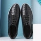 thumbnail image 2 of Zapatos casuales de cuero para hombre, nuevos zapatos planos versátiles de tendencia de primavera (27,5 cm), 2 of 3