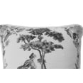 thumbnail image 2 of Colonial Williamsburg Black Toile Needlepoint Accent Throw Pillow, 2 of 4