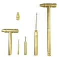 thumbnail image 2 of 6 in 1 Copper Plated Hammer Small Hammer Multifunctional Screwdriver with Bottle Opener, 2 of 9
