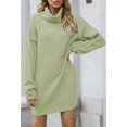 thumbnail image 2 of LAICAIW Robe Chandail Longue Ample à Col Roulé Oversize pour Femmes, 2 of 7