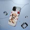 thumbnail image 5 of DistinctInk Tough Case for Apple iPhone 14 (6.1" Screen), Compatible with MagSafe Charging - Valentine's Day Soft Coated Wheaten Terrier Puppy, 5 of 6