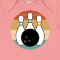 thumbnail image 4 of Inktastic Bowling Pins Ball Bowler Retro Sunset Boys or Girls Baby Bodysuit, 4 of 5