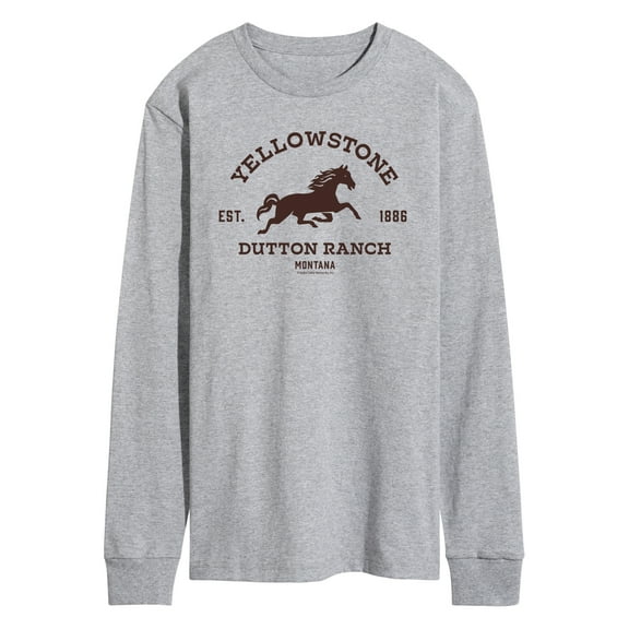 Yellowstone - Yellowstone Est. 1886 Horse Logo - Men's Long Sleeve T-Shirt