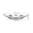thumbnail image 2 of BESTYASH Stainless Steel Plates With Handles Plates For Kids Silver Double Handle For Engagements 1Pcs, 2 of 7