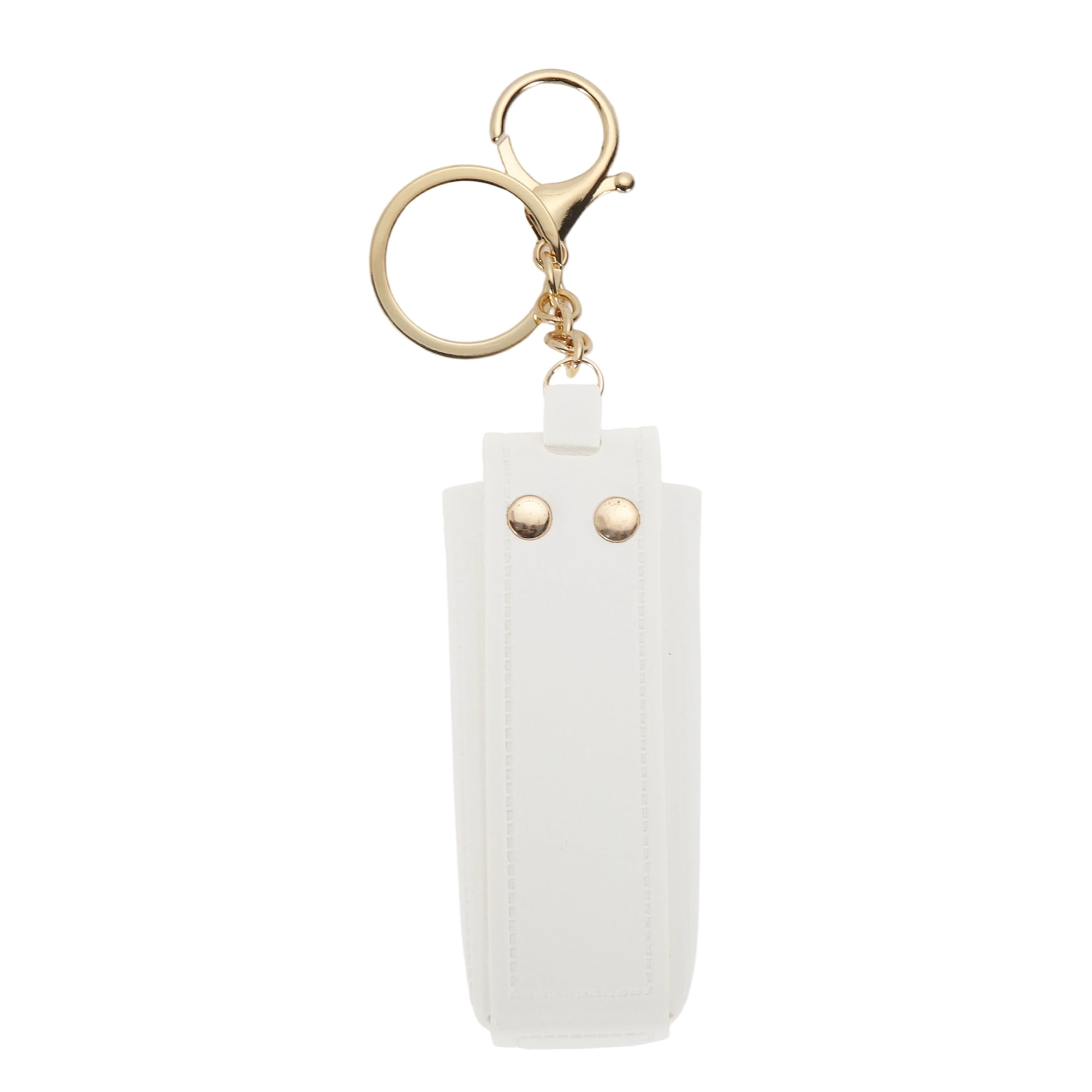 Unique Bargains Colorful Lipstick Bag Handbag Charms Keychains 1 Piece White