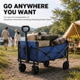 thumbnail image 7 of Alvantor Wagons Carts Foldable, 102L 330LBS Capacity Heavy Duty Collapsible Cart with All-Terrain Wheels for Camping Beach Shopping Garden, 7 of 7