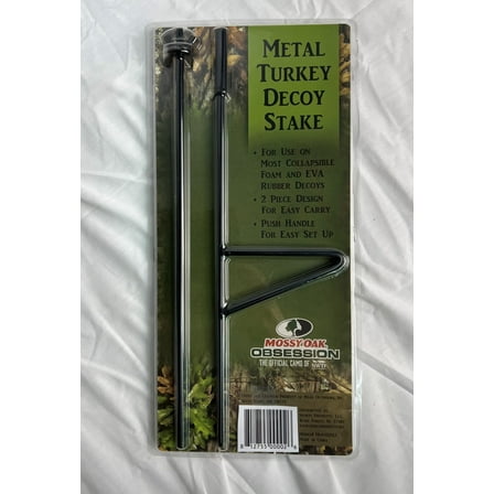 Mossy Oak 8-Inch Turkey Garden Stake Metal with Multicolor Design