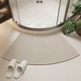 thumbnail image 2 of Linen Bath Rug Non-Slip Absorbent Mat Entrance Floor Carpet Bedroom Foot Pad 30x16 Inch Beige, 2 of 6