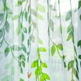 thumbnail image 4 of // Home Window Decorative Curtain  Printed Plants Sheer for Living Room  Easy to Install, 4 of 9