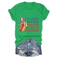 thumbnail image 4 of Blusas de Manga Corta para las Mujeres Divertido Impreso Cuello Redondo Tee, Vintage Humor Gráfico Blusas de Primavera para las Mujeres, 4 of 4